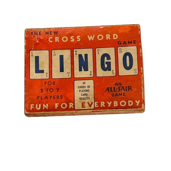 Vintage 1938 LINGO Crossword Game by All Fair Inc. - Picture 4 of 16